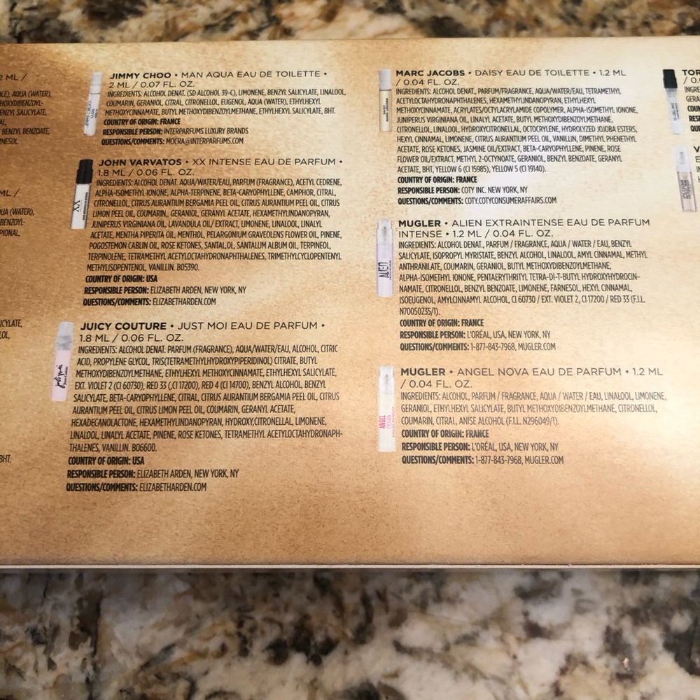 Macy’s 12pc Favorite Scents Sampler Gift Set For Him & Her Sample Vial Mix - Picture 5 of 6